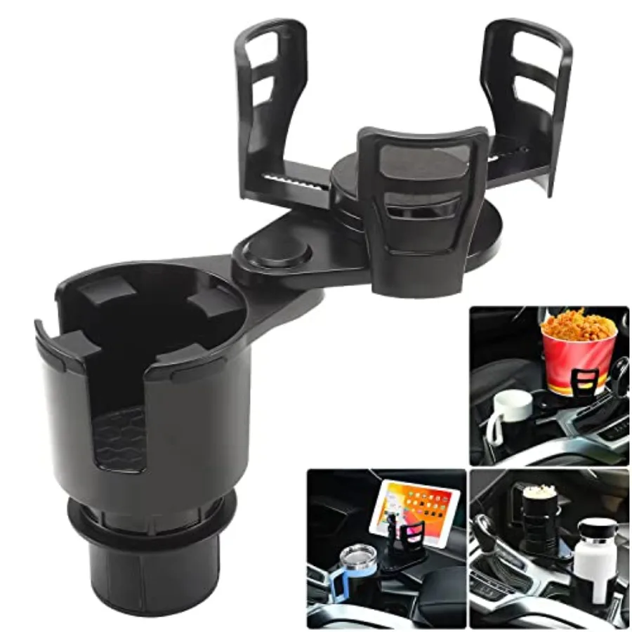 

Cup Holder Expander for car 2 in 1 Multifunctional Car Cup Holder Extender Adapter with Adjustable Base Compatible with Hydro F
