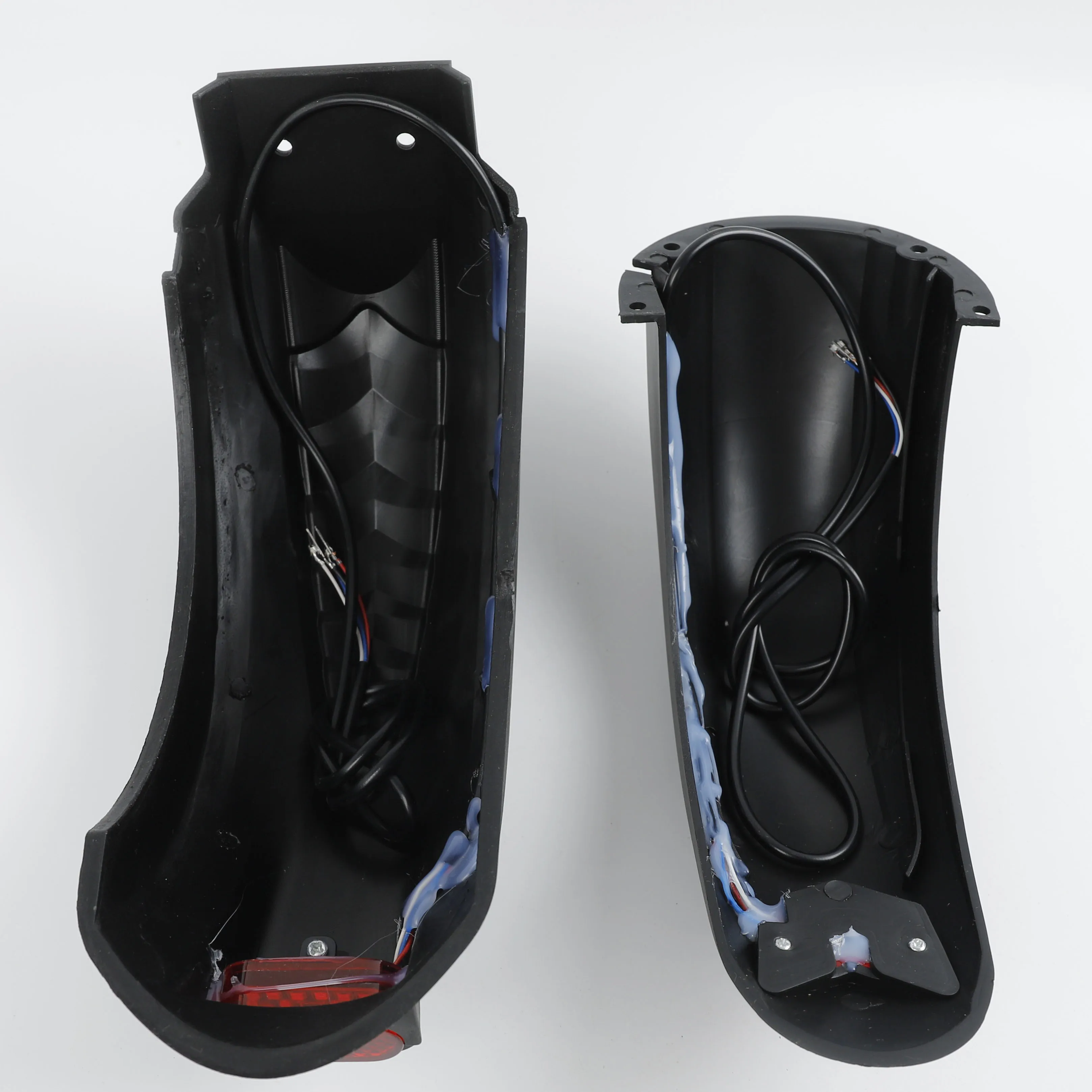 8/10 Inch Electric Scooter Fender With Taillight Scooter Wings Rear Mud Guard Support Protection Kugoo M4 Kick Scooter Fenders