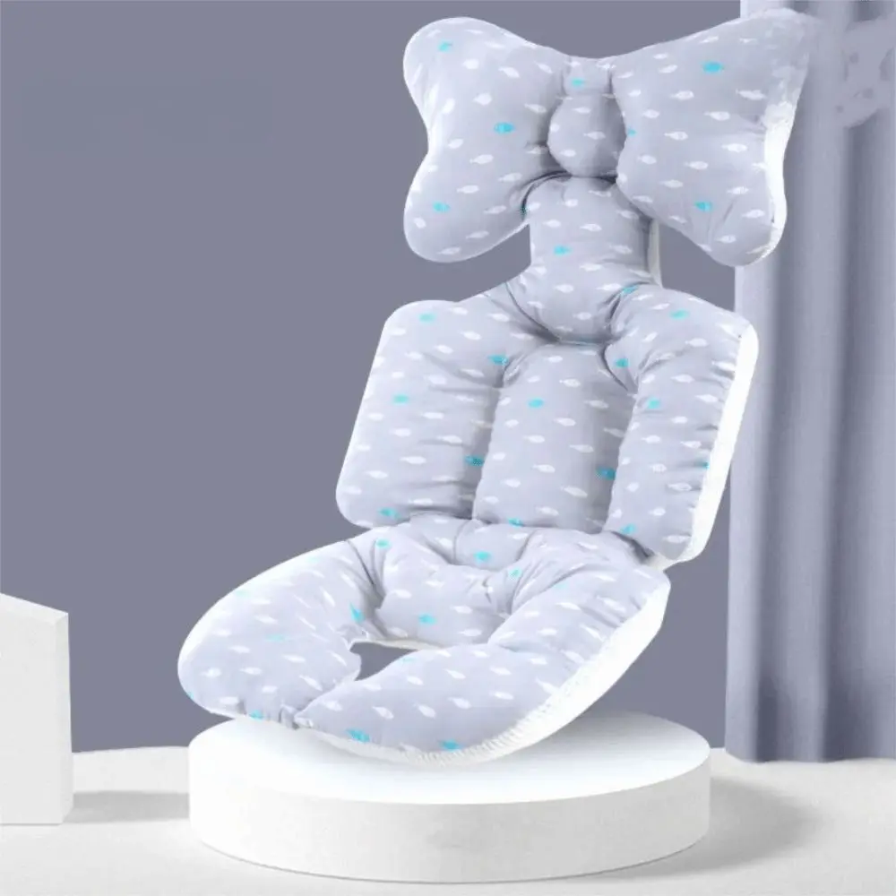 

Soft Baby Stroller Cushion Cartoon Printed Comfortable Baby Pram Seat Mat Breathable Car Seat Dining Chair Cotton Pad Baby Care