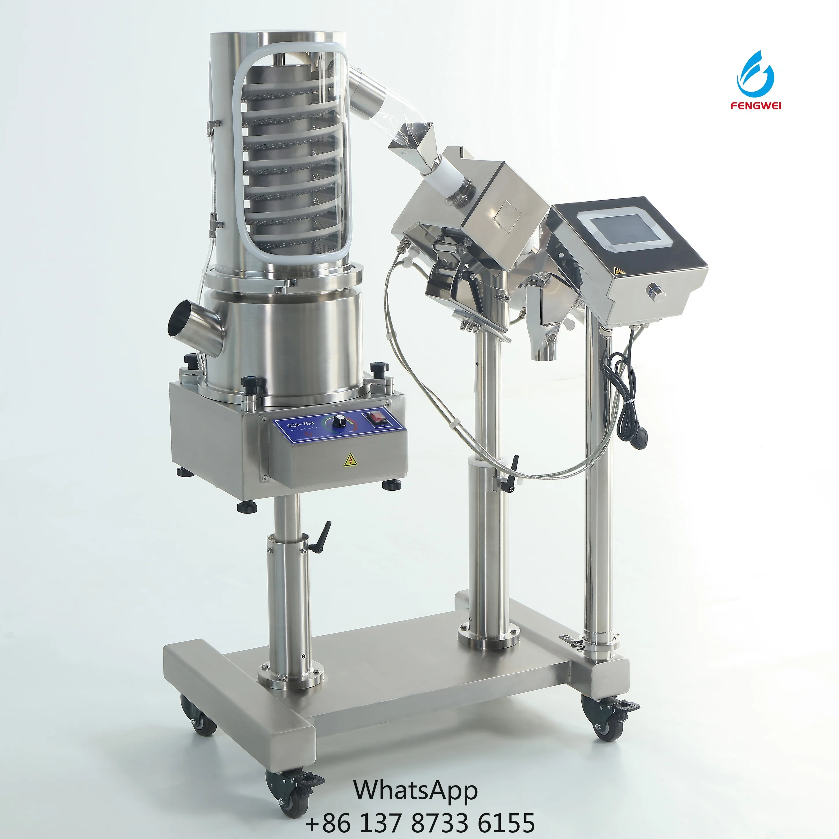 High Efficiency Tablet Deduster Dust Removal And Powder Removal Equipment Tablet Screening Upward Rotating Screening Machine