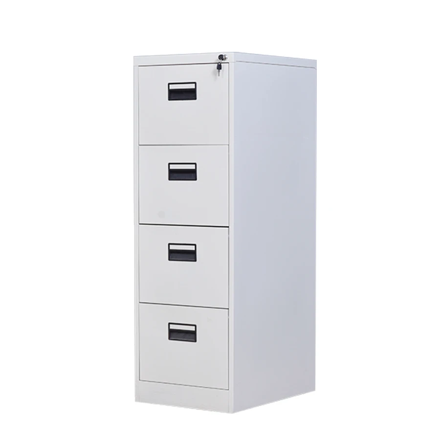 Modern 4-Drawer Steel Office Furniture Large Chest Drawer Metal Filing Cabinet for Home Office Workshop Warehouse Use