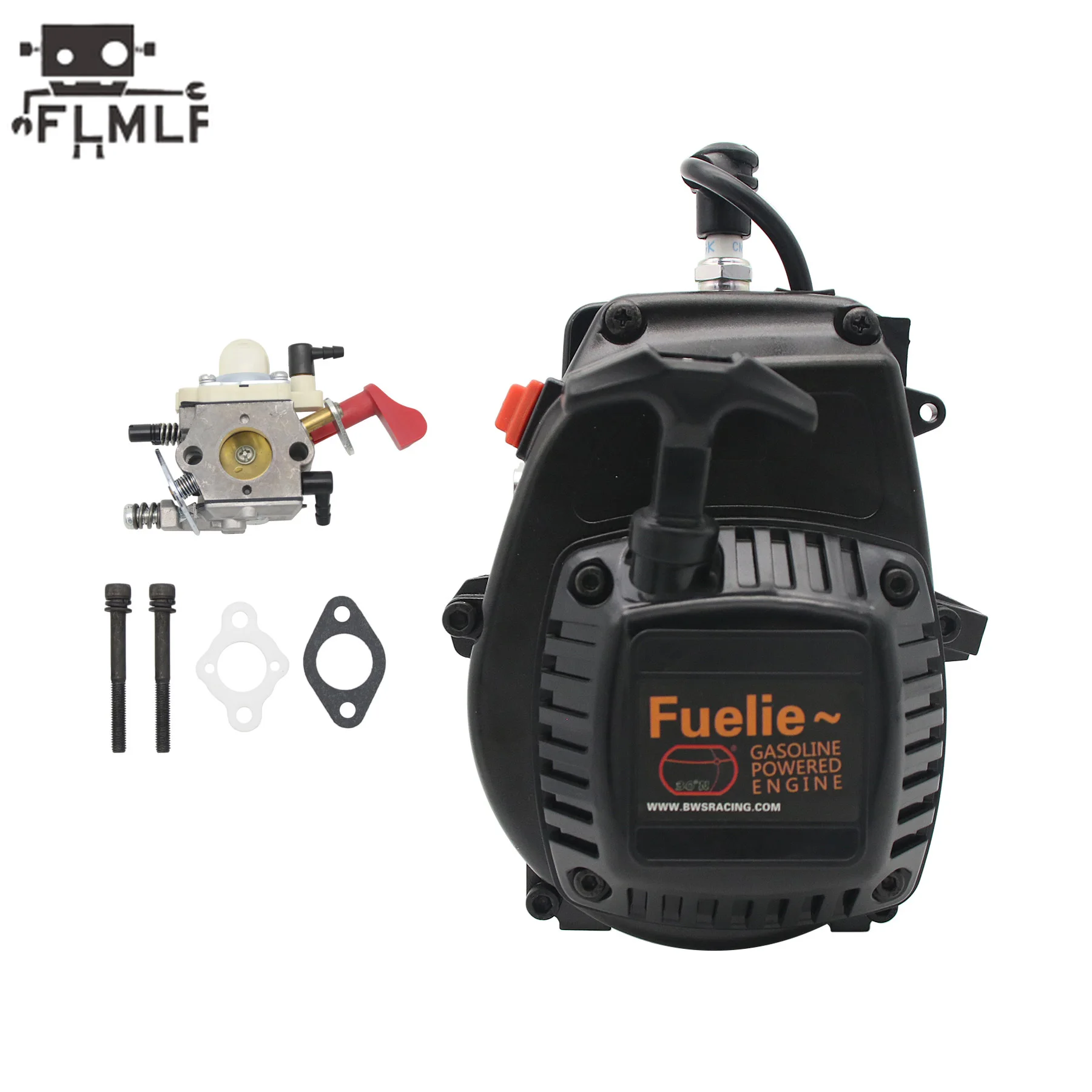 Rc Car 2-Stroke 4-Bolt 38CC Engine with WT-1191 Carburetor for 1/5 Hpi Rofun Km Rovan Baja LT FG DBXL GoPed Redcat Truck Parts