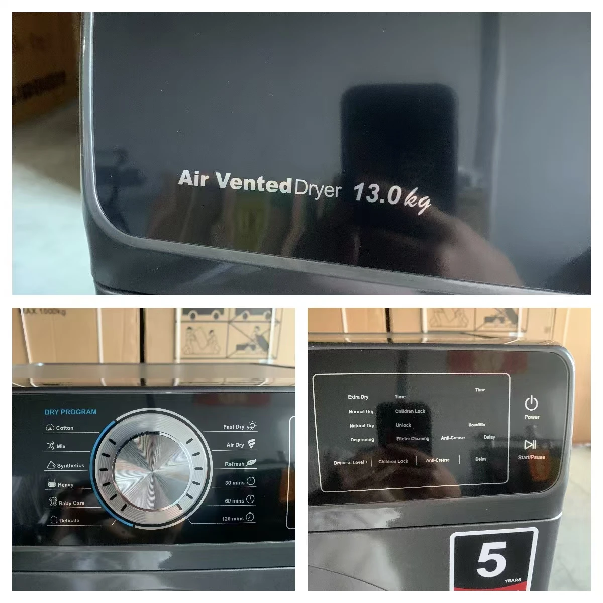 

13KG Household Dryer Drum Automatic Front-mounted Automatic Large Capacity Dryer Machine Clothe Front Hot Sale Front Loading