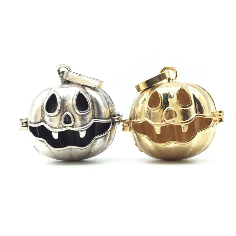 Europe America Silver Color Pumpkin Lantern Uga Box Necklace UNISEX Halloween Happy Night Rock Party Hip Hop Jewelry Necklace