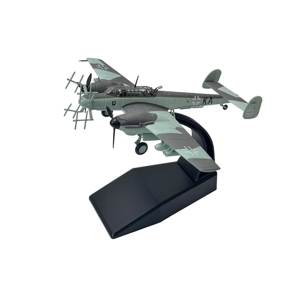 1:100 1/100 Scale WWII German Messerschmidt BF110 Fighter Plane Diecast Metal Airplane Aircraft Model Boy Birthday Gift Toy