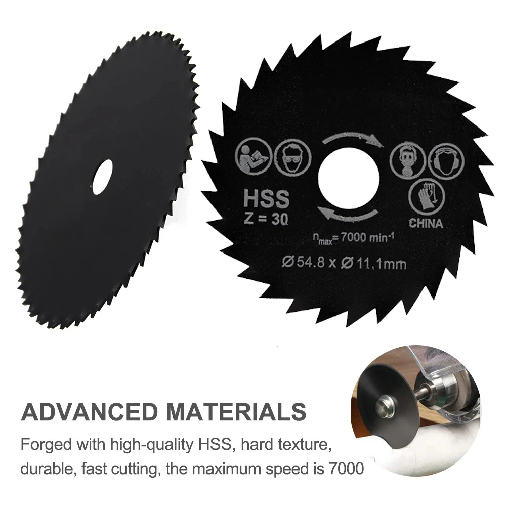 3個入り 54.8mm HSS丸鋸刃 ダイヤモンドソーブレード 木材切断刃 金属・木材・PVC・セラミック切断用 ドリル回転工具