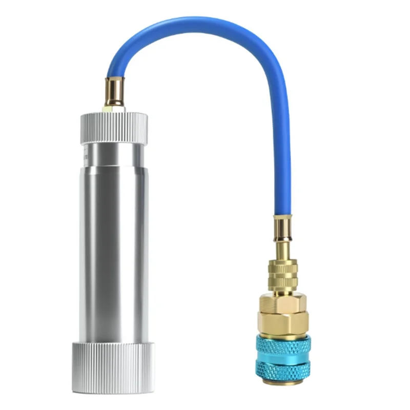 جعل أداة حقن زيت تكييف الهواء حاقن زيت المبردات R12 R134A R22 الهواء SAE 1/4 "صبغ حقن موصل السيارة #1