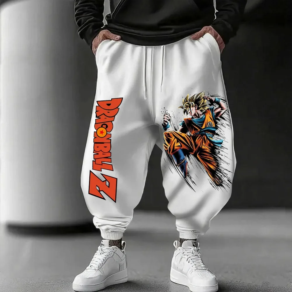 

Men's Dragon Ball Anime Print Men's Sweatpants Gym Sports Pants Loose Casual Y2k Autumn Winter Fashion Clothes Hip Hop Trousers
