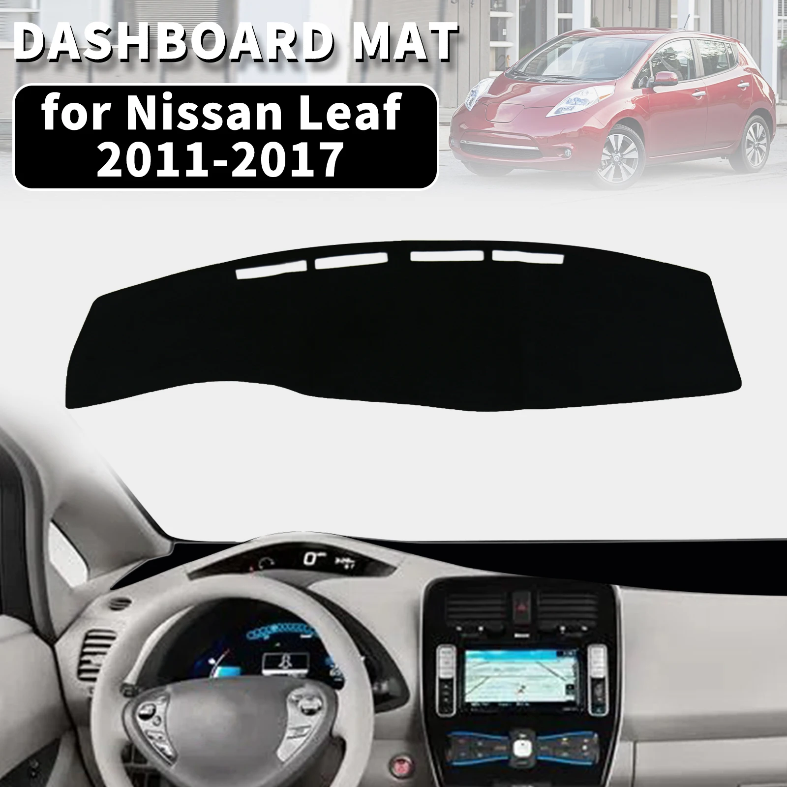 

for Nissan Leaf 2011-2017 Dashmat Dashboard Cover Dash Mat Anti-UV Sun Shade Carpet Pad Car Styling Accessories Protector