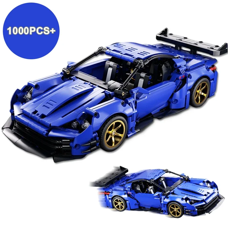 1:14 NEW Technical Super Speed Sport Car Building Blocks Assemble Bricks Racing Vehicle  MOC Sports Car Model Birthday Gift