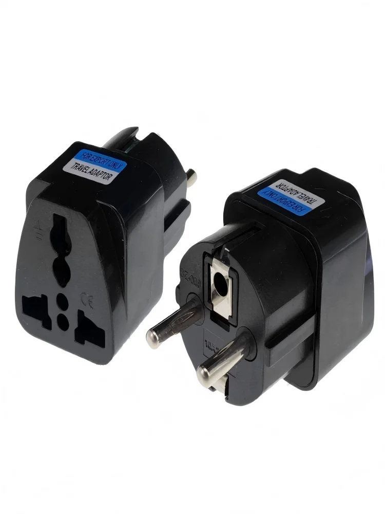 Internationaler Reise-Netzadapter, AU UK US zu EU Euro KR Stecker-Konverter, Universeller Europäischer Steckdosenadapter – Detail 1