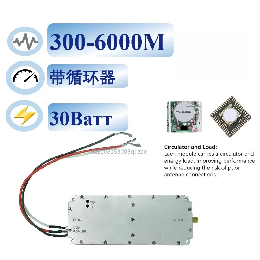 

30W Amplifier Module with Circulator UAV FPV Protection Security Module