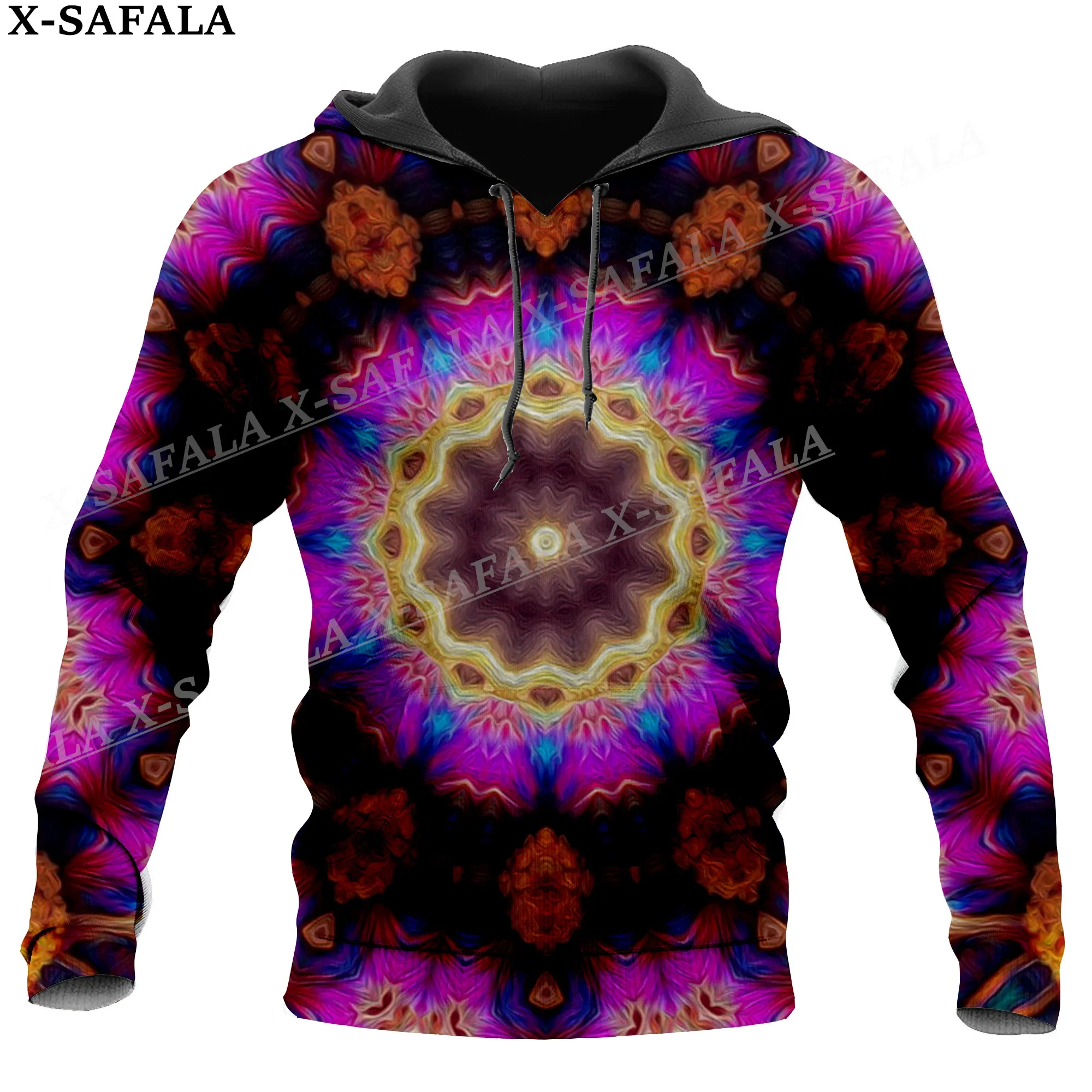 

Hippie Psychedelic Colorful Trippy 3D Print Hoodie Man Women Pullover Sweatshirt Hooded Jersey Coat Tracksuits-1