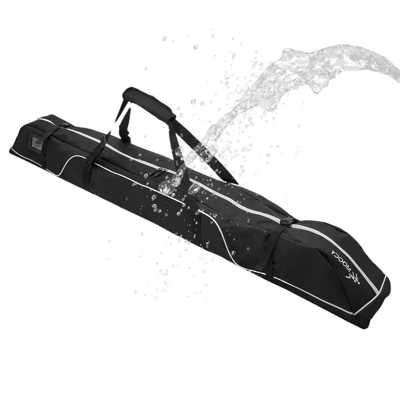 Ski Carrying Bag 600D Water-Resistant Ski Storage Bag With Top Handle Portable Skiing Container Tool For Board Bindings Boots