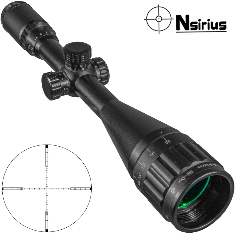 

NSIRIUS 4-16X50 AOE Tactical Riflescope Optical Sight Red Green Llluminate Crosshair Reticle Hunting Sight For Sniper