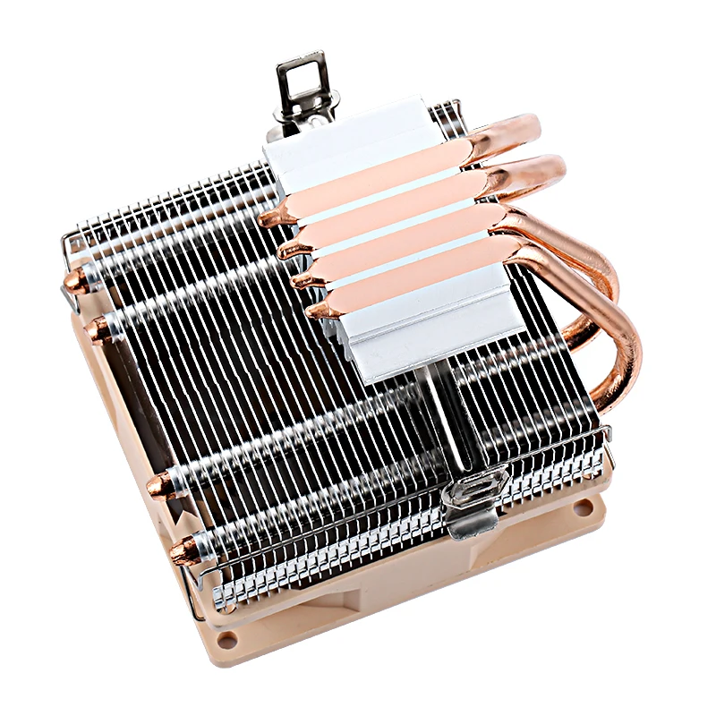 QiuzAim CPU Cooler พัดลมคอมพิวเตอร์โปรเซสเซอร์ PC 4 ท่อความร้อน Air-cooled ติดตั้ง LGA775 115x1200 1700 1366 am3 am4 am5 amd 1356