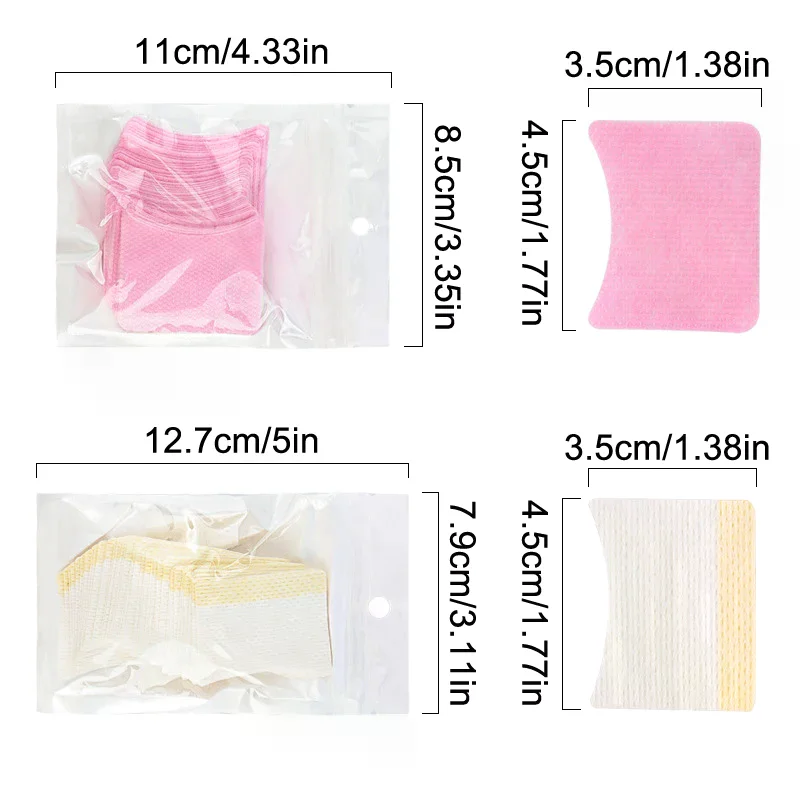 40Pcs Disposable Cotton Eyelashes Patch Sticker For Removing Eyelashes Eyeshadow Shields Eye Pads Patch Eyelash Extension Makeup