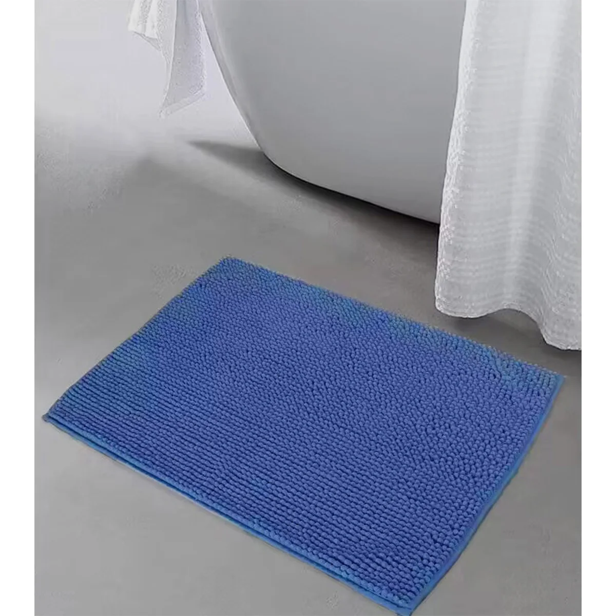 Tappeto in ciniglia tappetino Shorthair blu bagno wc antiscivolo tappetino assorbente porta cucina tappetini interni