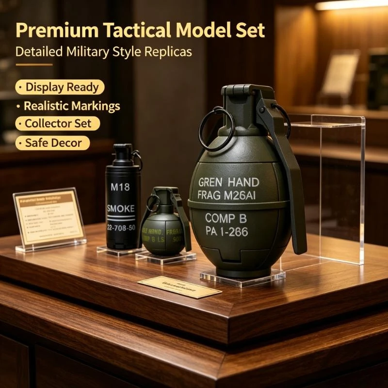 Water Splash Battle Dedicated M67 Burst Model Prop Supports Multiple Styles For Long-Time Outdoor Hobby Game Experiences