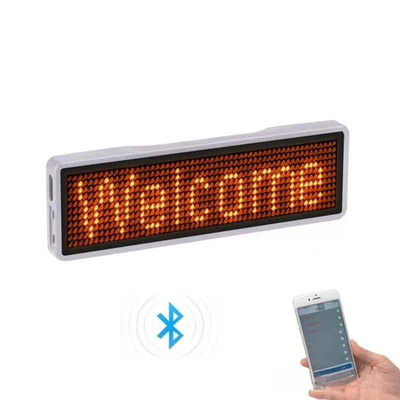 

Electronic badge walking screen drop drunk driving badge orange