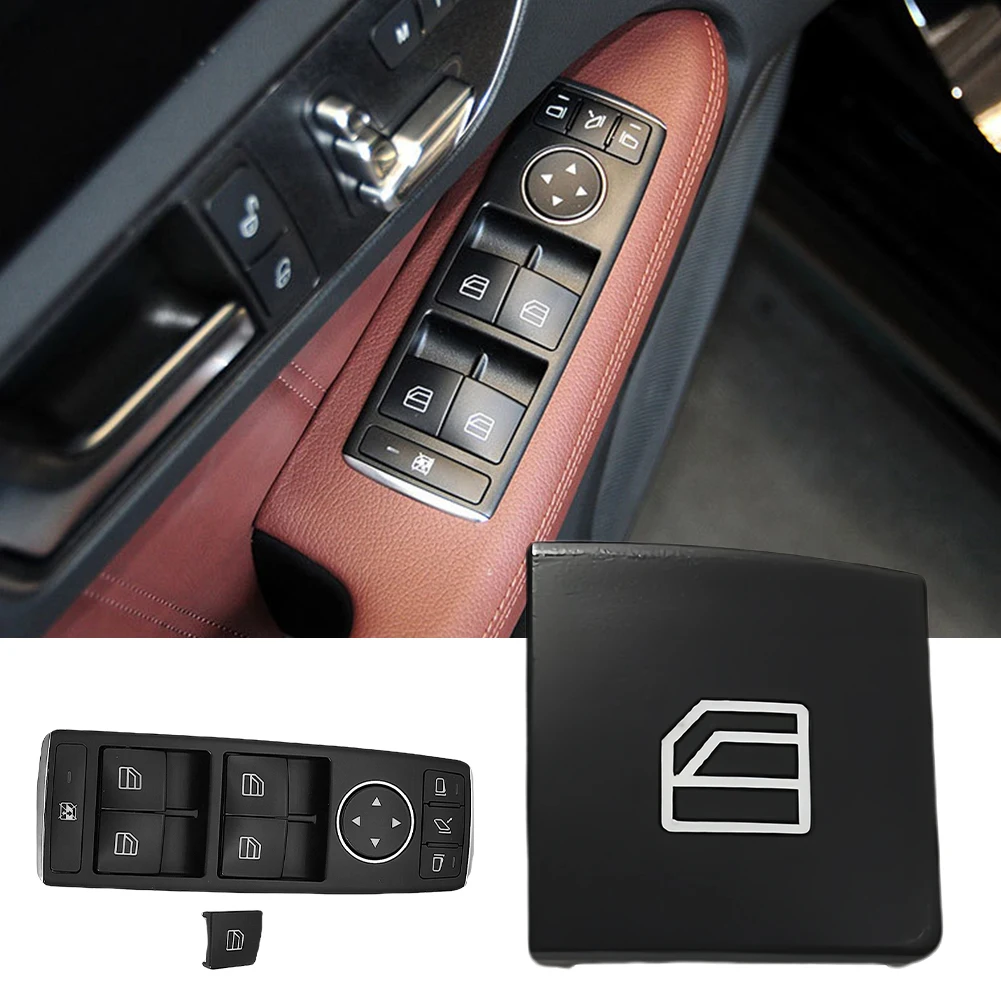 Switch Button Cover Cap Window Regulator Switch Button Car Window Control Switch Cover for Mercedes C GLK E W204 X204 W212