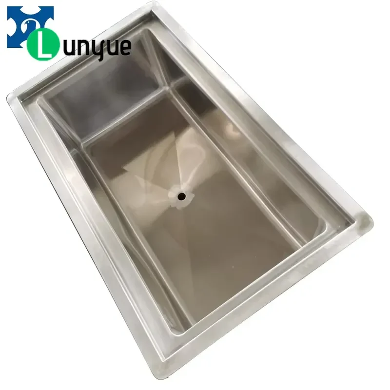 Brushed Stainless Steel Built-in Freezer with Insulated Top and Sliding Cover NSF Certified for Commercial Kitchen Bar