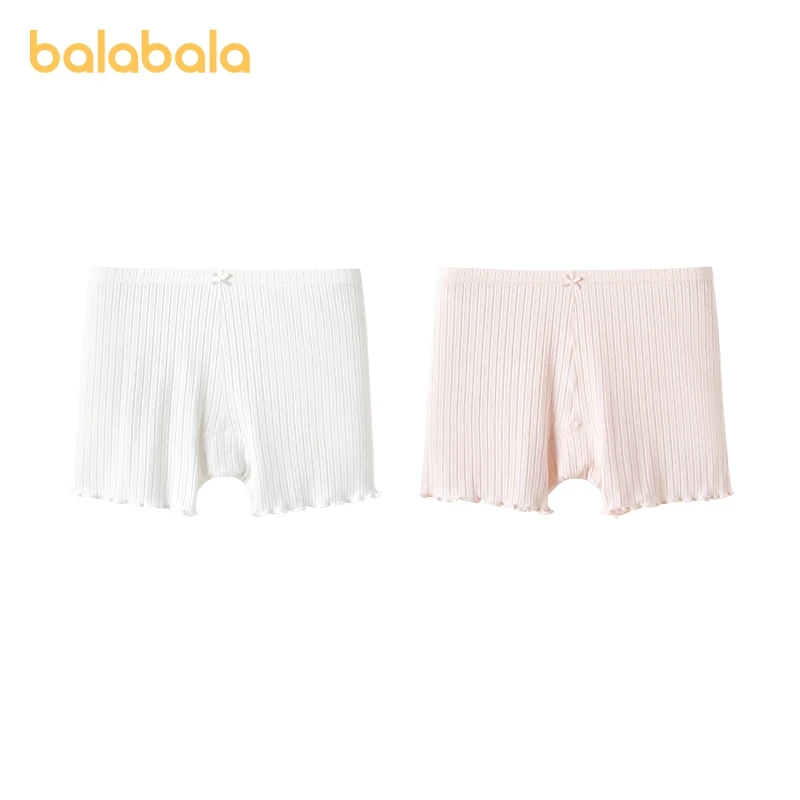 Balabala Underwear Girls shorts Baby Safety Shorts to Prevent Exposure Children Boxer Shorts Antibacterial Comes in a Set of Two