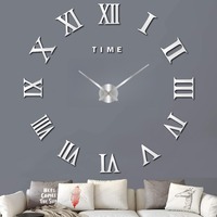 Large 3D Wall Clock Luminous Classic Wall Clocks DIY Digital Clock Wall Watches Stickers Silent Clock for Home Living Room Table