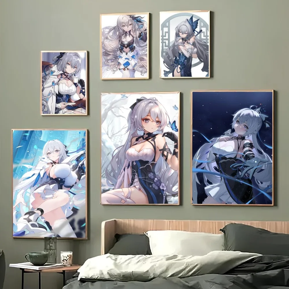 Bronya Girl Honkai Star Rail Poster Paper Print Home Living Room Bedroom Entrance Bar Restaurant Cafe Art Painting Decoration