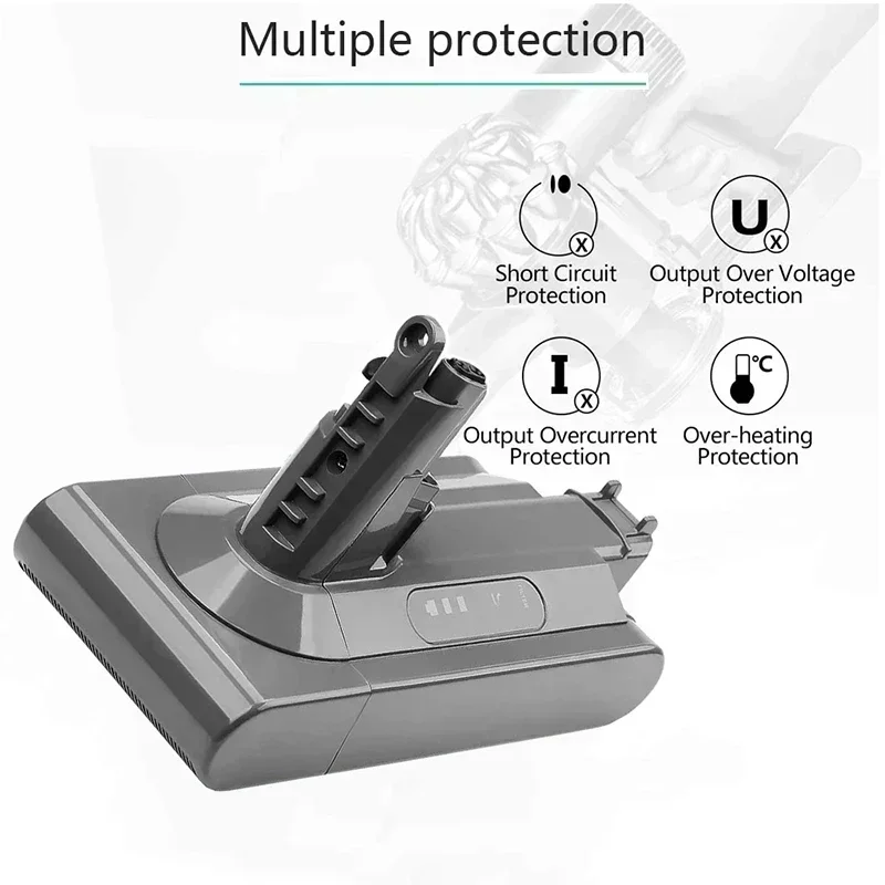 V10 Replacement Battery Lithium-ion 25.2V 100% 6800mAh For Dyson V10 Cleaner Absolute Replaceable Fluffy Cyclone Vacuum Cleaner