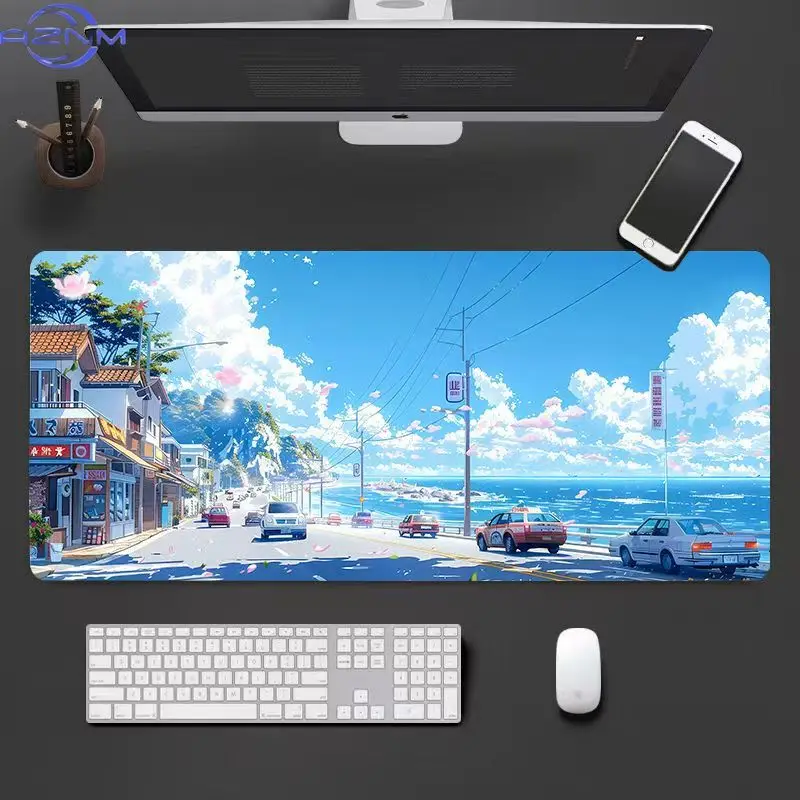 Novo Anime Landscape Games Mouse Pad Game Players endless Computer Games Office Accessories Computer Desk Mat Large Grande Mats