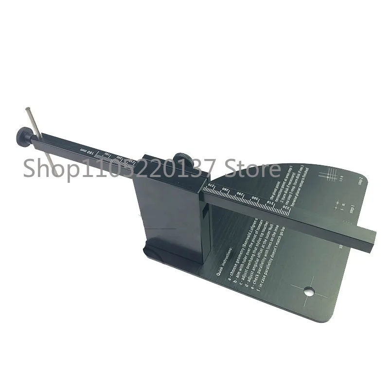 Vinyl Turntable Adjustment Ruler Tonearm and Cartridge Position Wheelbase Adjustment Tool LP Vinyl Gauge