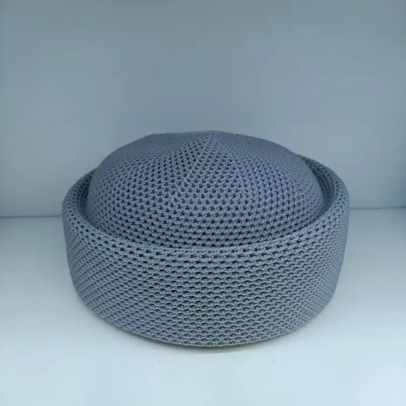 

Beanies Caps For Women Crochet Knit Hat Kufi Luxury Islamic Kippa Hijab Jewish Turban Wool Cotton 0731