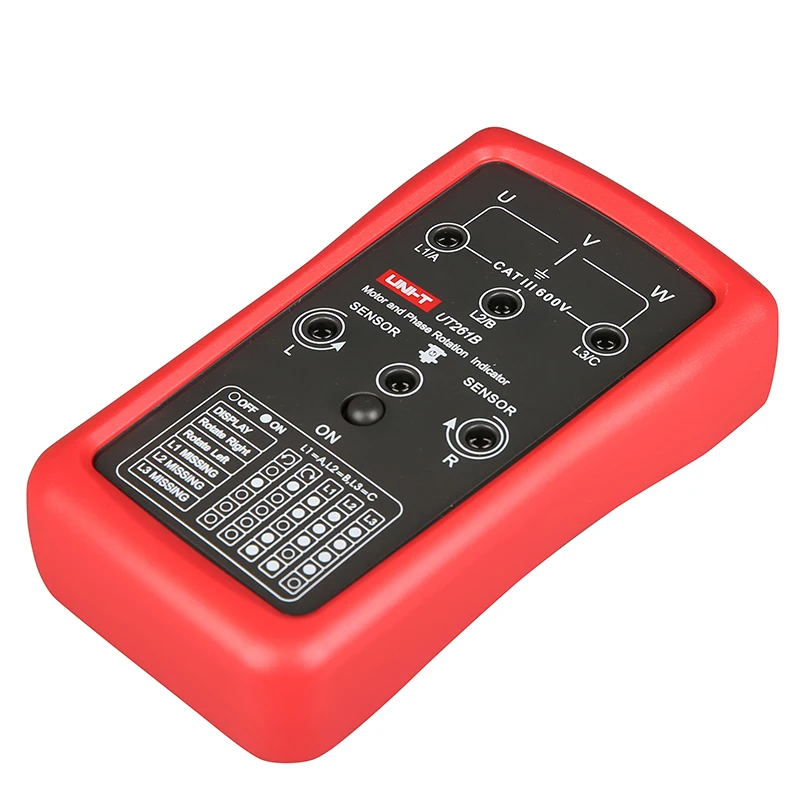 UNI-T UT261A UT261B 3 المرحلة تسلسل متر المرحلة المفقودة موتور دوران مؤشر التيار المتناوب الجهد تردد المرحلة تسلسل الكاشف