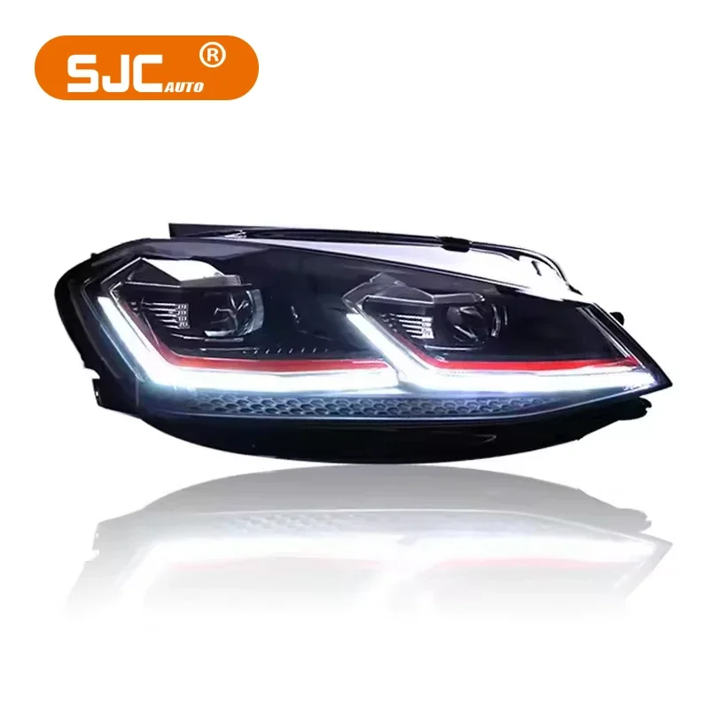 

SJC For V Mk7 Golf 7 Headlights Assembly 2013-2020 Headlamp Modified LED Front Lights Upgrade Car Accessories