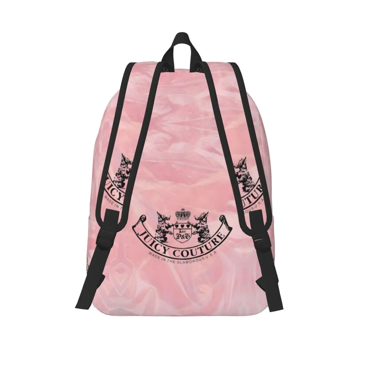 Juicy-Couture Backpack Student Schoolbag for Men Women Laptop Canvas Bags