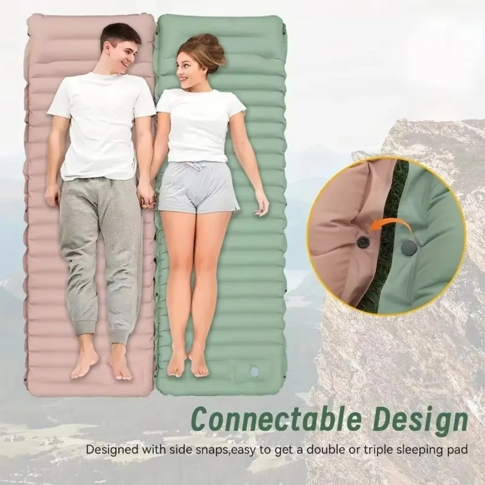 Thicken Sleeping Pad Ultralight Built-in Inflator Pump Camping Mattress Self-inflating Self-inflating Air Mattress Travel