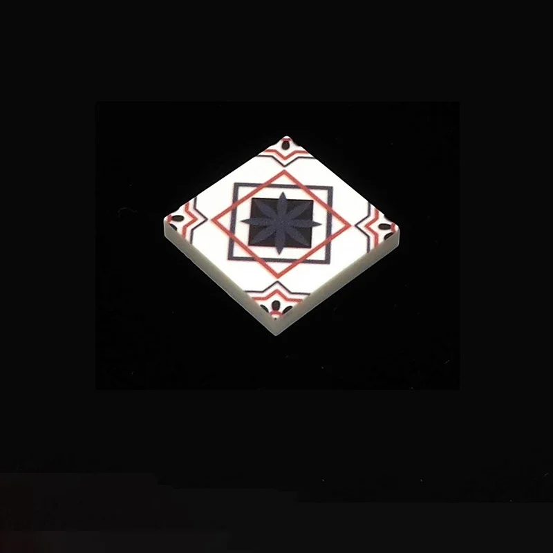 MOC 10 Uds 3068 2x2 azulejos suelo tablero impreso ladrillos reemplazables bloques de construcción con estampado juguete adultos niños regalos de vacaciones