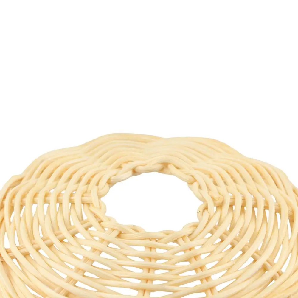 Handwoven Rattan Lamp Shade Rustic Classic Chandelier Shade Lampshade Creative Exquisite Hanging Light Cover Living Room