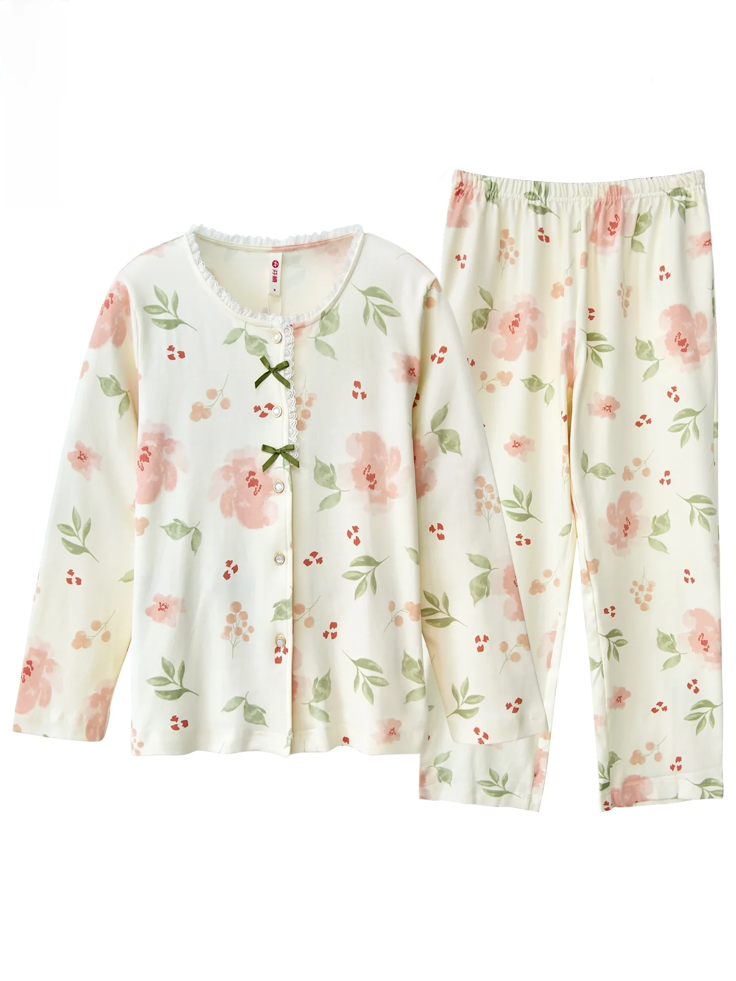 fenteng-robe-de-nuit-legere-a-manches-longues-pour-femme-printemps-automne-100-coton-motif-floral-ensemble-de-vetements-de-maison-doux-respirant-et-confortable