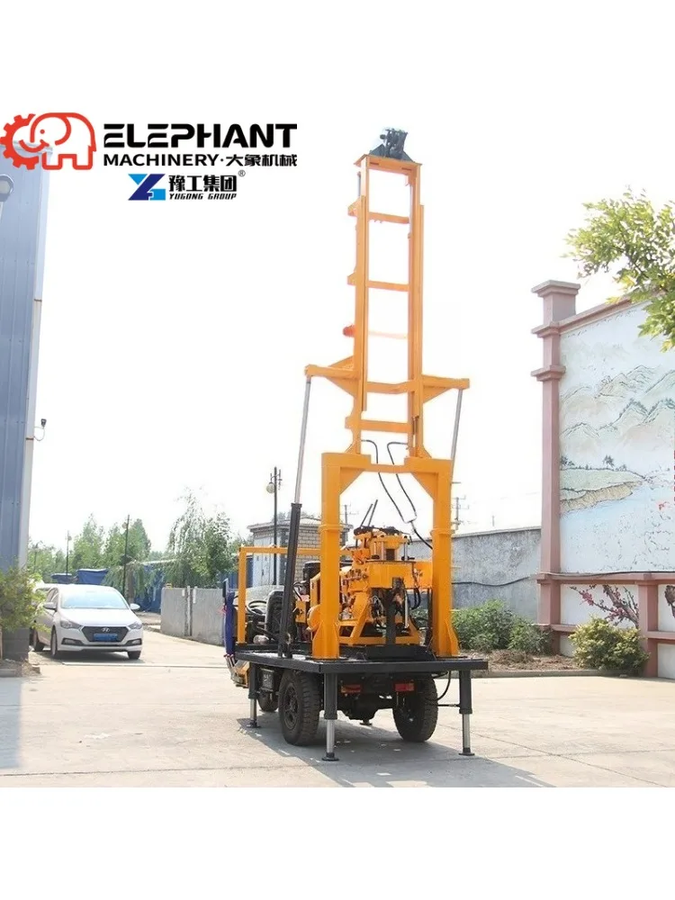 Pneumatic Portable  100m Water Well Drilling Rig 200m Underground Water Drilling Machine