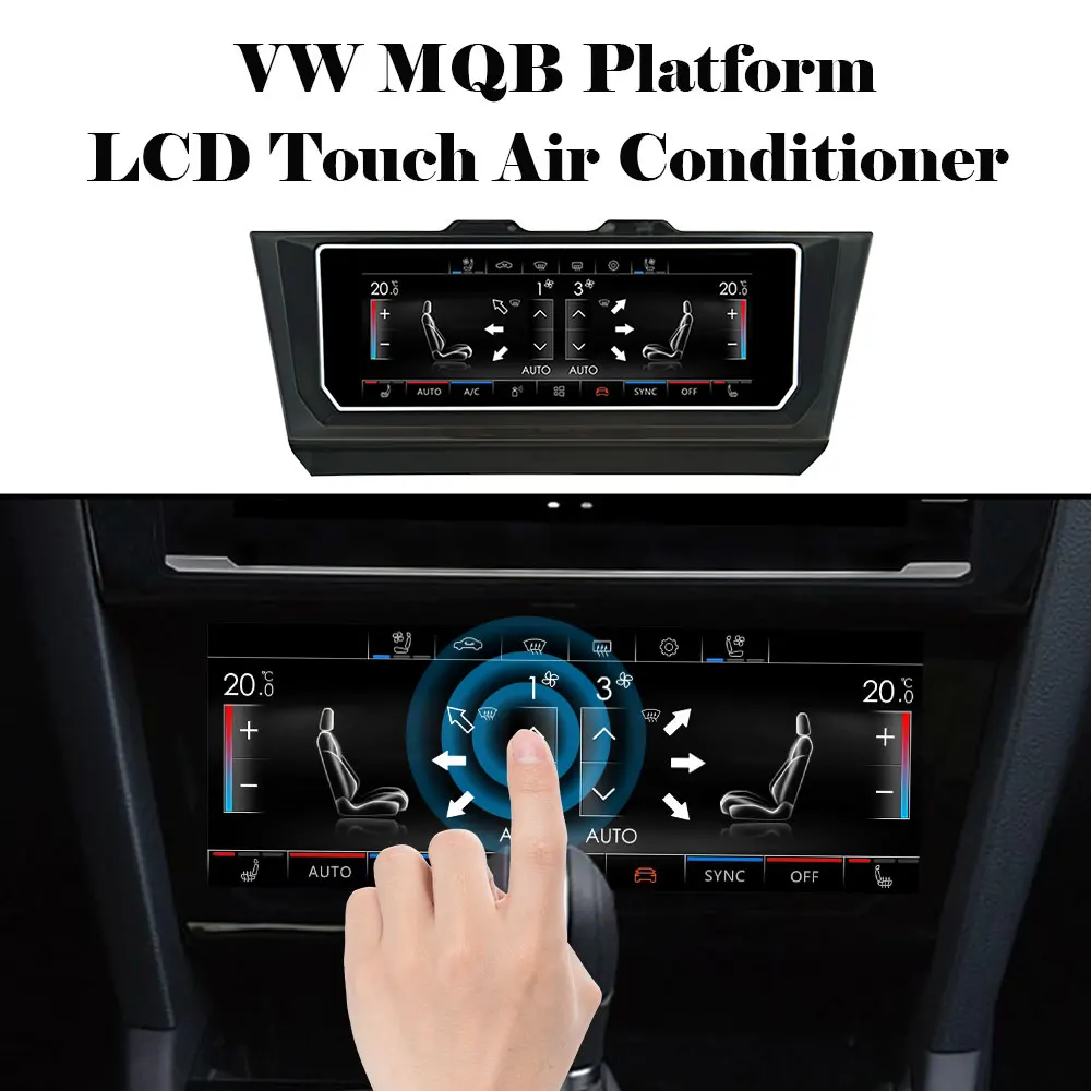 LCD Touch Screen Air Conditioning Panel Automatic Manual Climate Control Borad For VW CC Tiguan Golf 7 mk7 mk7.5 Golf 7.5 Golf R