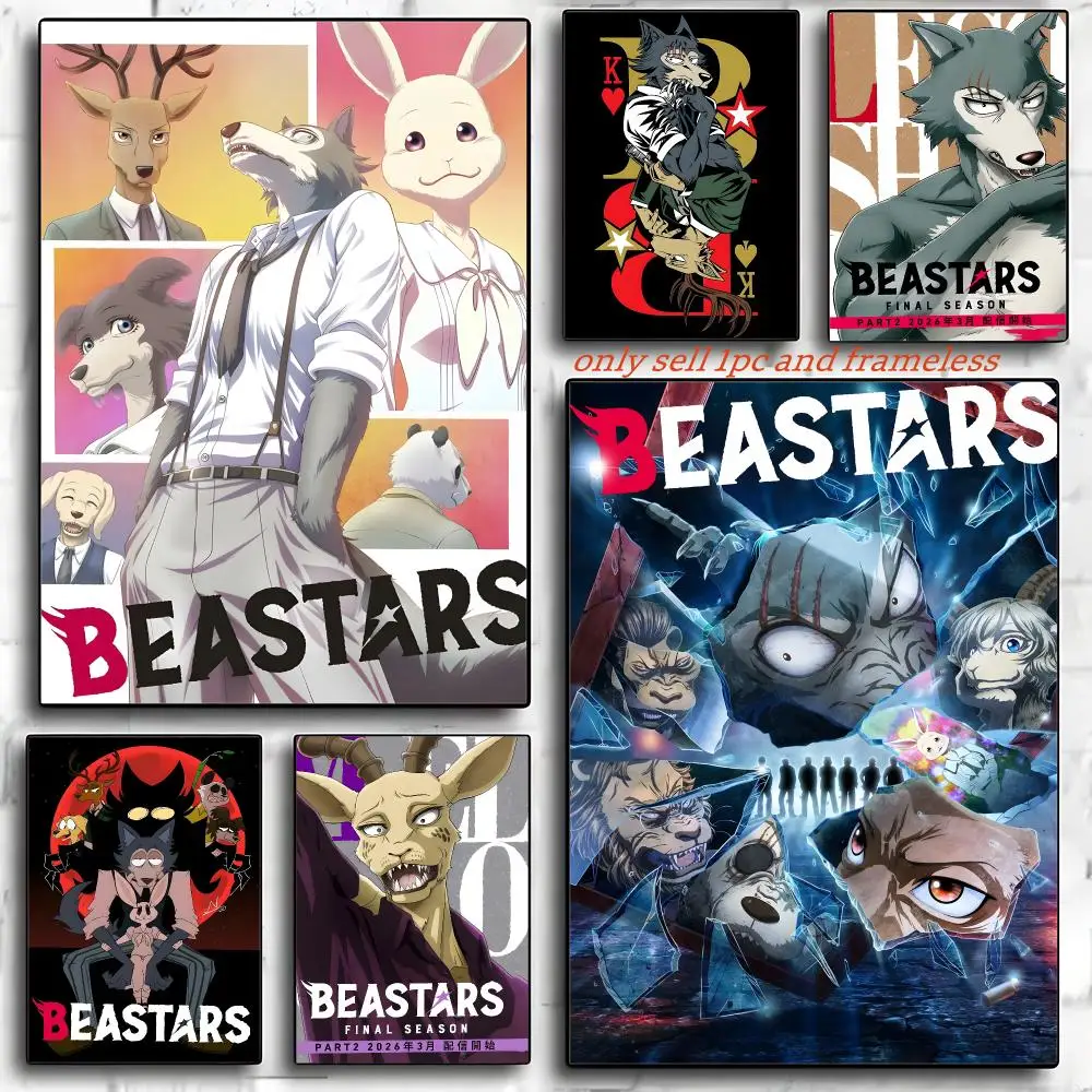 Anime B-BEASTARS Poster Poster HD Art Sticky Wall Waterproof Home Living Room Bedroom Bar Aesthetic Decoration