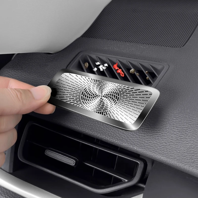 For Toyota RAV4 Metal Dashboard Vent Covers & Speaker Grilles Set - Anti-Dust Protective Shields Decorative Accessories