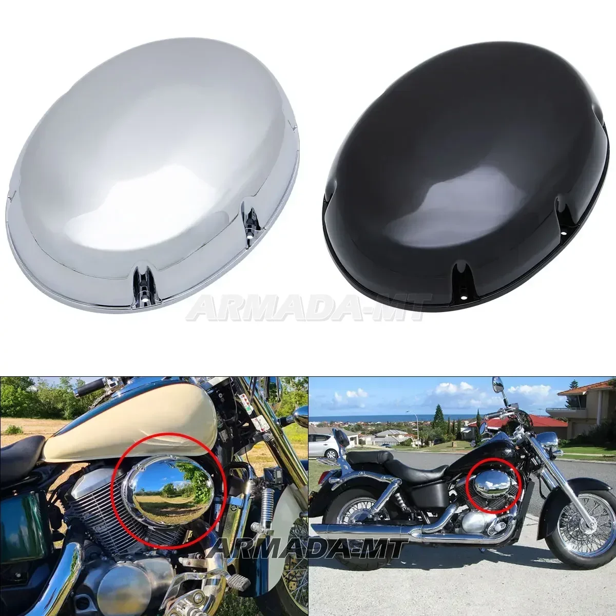 Для Honda Shadow 750 ACE VT750 VT400 400 1997-2003 мотоциклетный хромированный воздухоочиститель впускной чехол крышка воздушного фильтра крышка