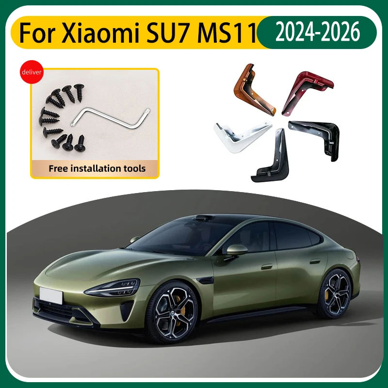 

4PCS Car Mud Flaps For Xiaomi SU7 Accessories MS11 2024 2025 2026 Auto Mudguards Splash Guard Front Rear Fenders External Parts