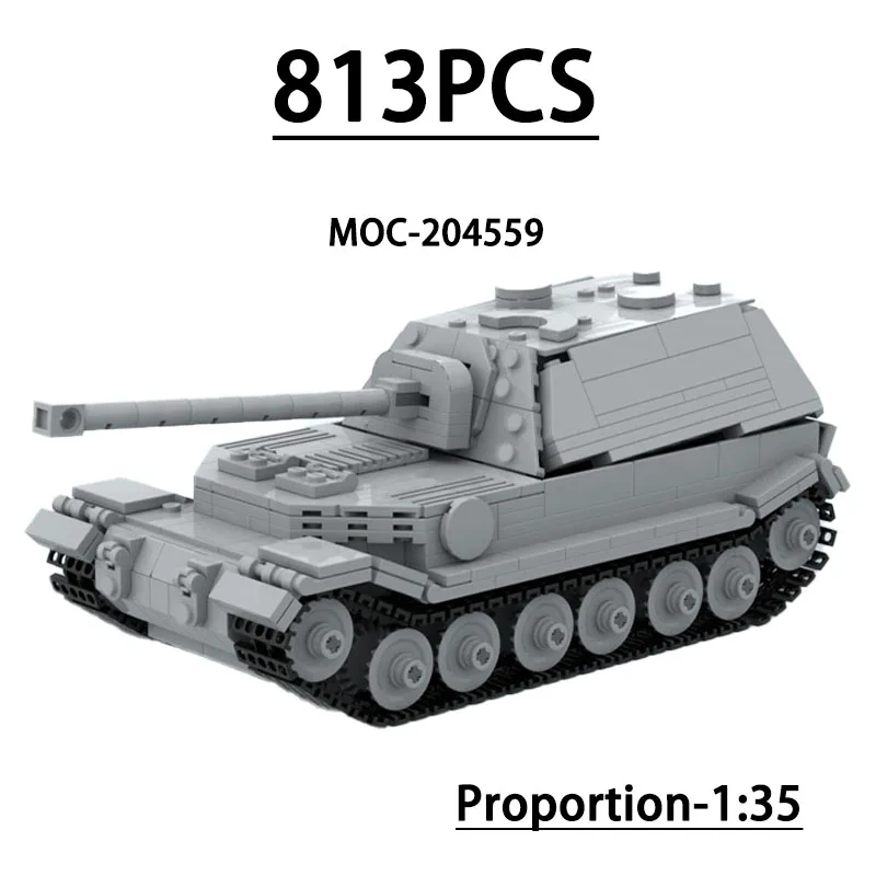 

MOC-204559 Building Block Self-Propelled Gun 1:35 Model 1096 Pieces Children's Educational Birthday Christmas New Year Toy Gift
