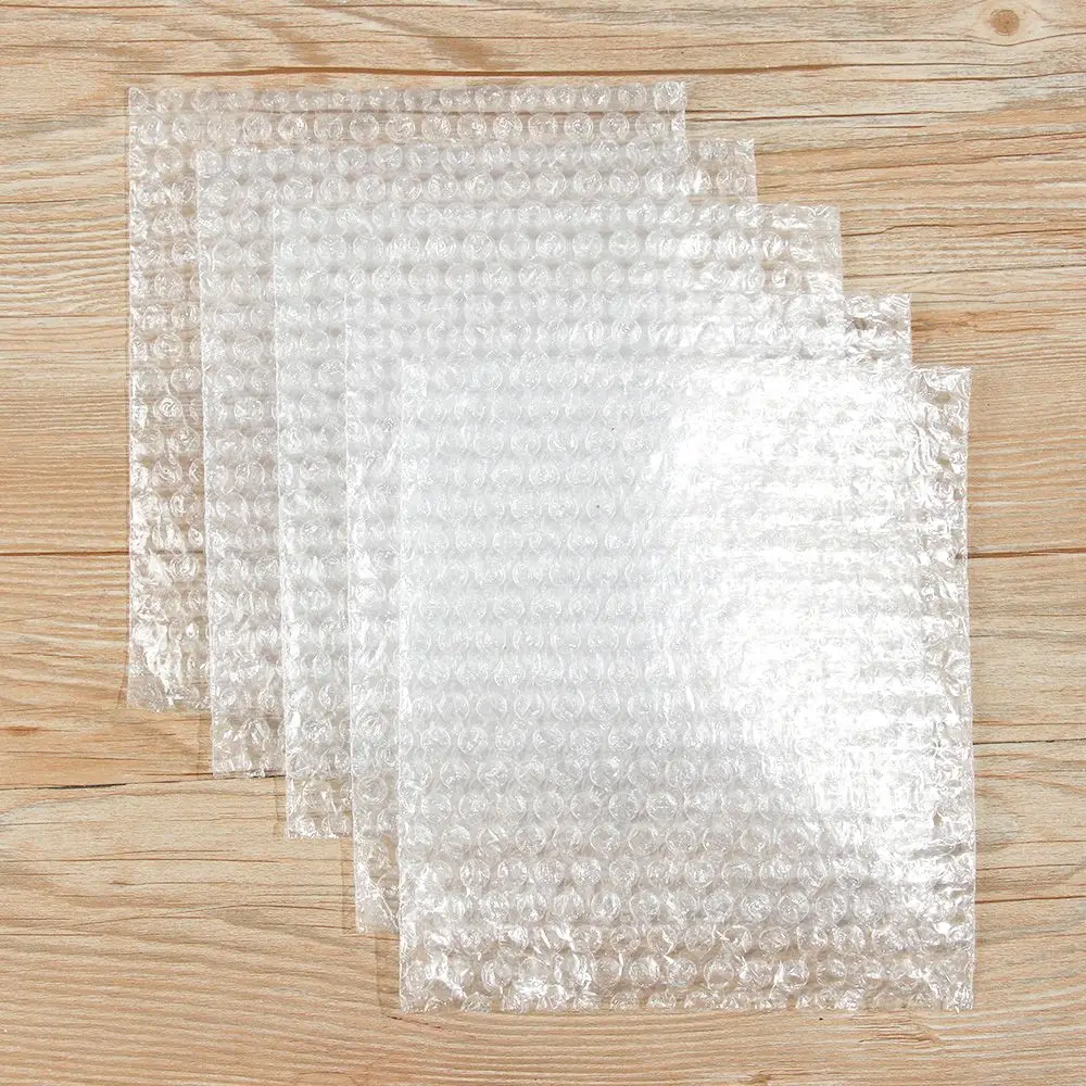 50 adet 5 boyutları zarf çift Film koruyucu Wrap beyaz kabarcık çanta köpük ambalaj çanta darbeye paketi