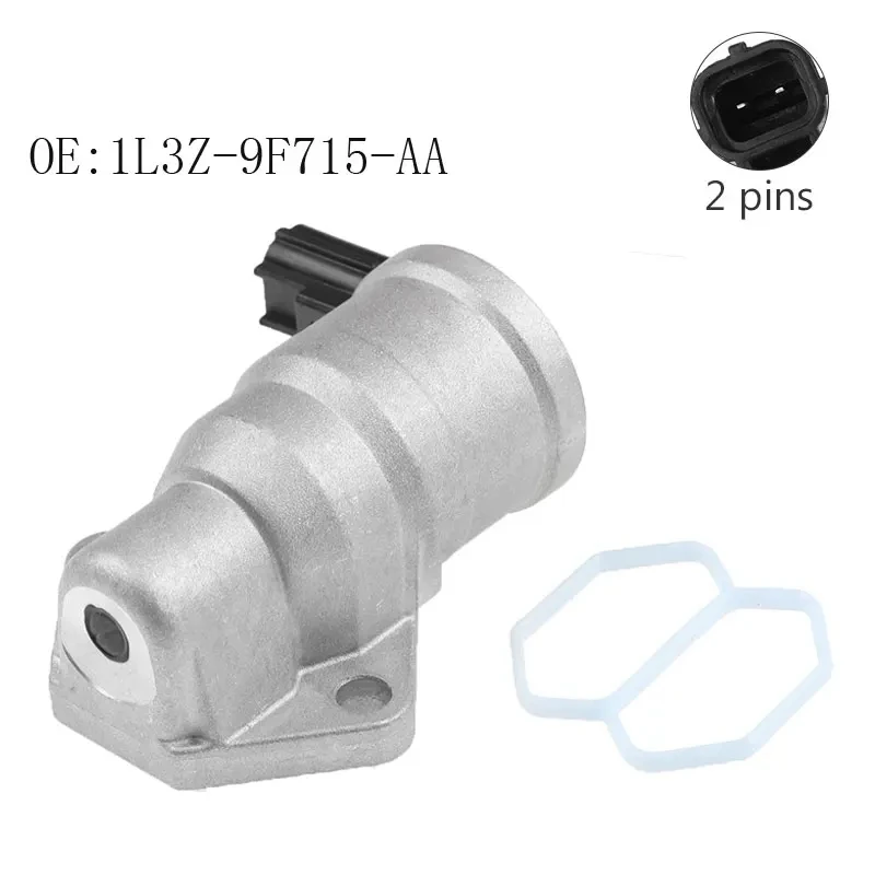 1 PCS Car Dle Air Control Sensor Valve Silver & Black Plastic+Metal For Ford F-150 E-250 E-150 V6 4.2L 1L3Z-9F715-AA 1L3Z9F715AA