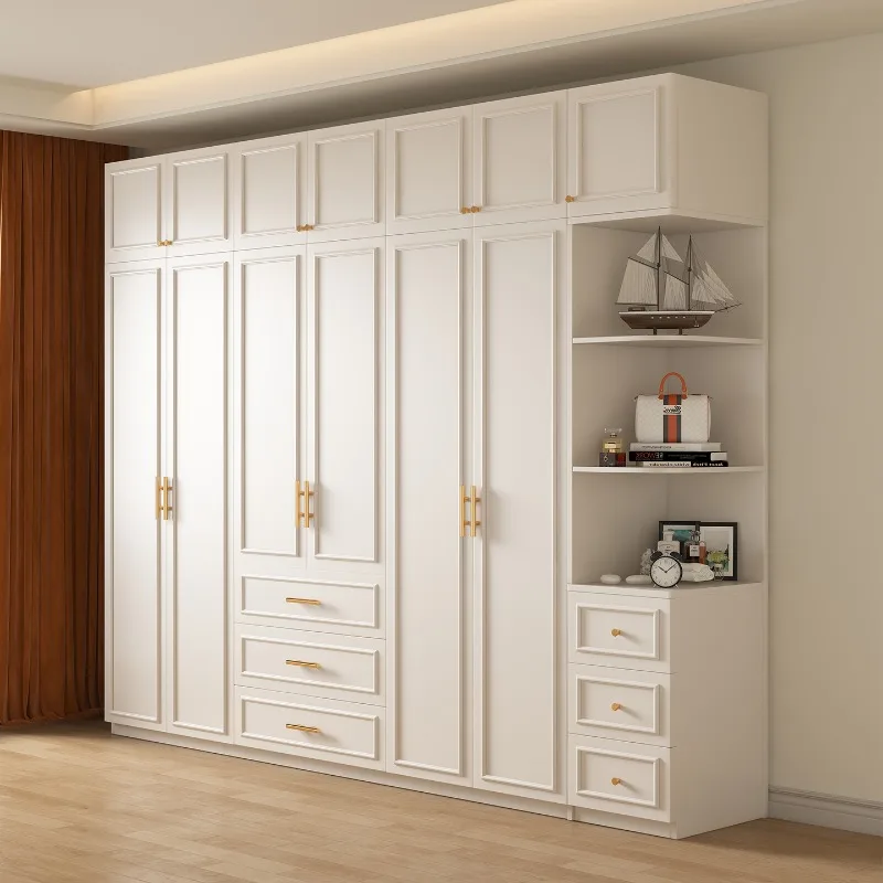 Customized Room Wardrobes Nordic Modern Luxury Clothes Bedroom Wardrobes Drawers Corner White Armario De Ropa Bedroom Furniture
